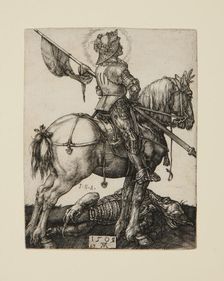 Saint George On Horseback, 1505-08. Creator: Albrecht Durer