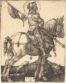 Saint George on Horseback, 1508. Creator: Albrecht Durer