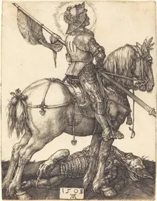 Saint George on Horseback, 1508. Creator: Albrecht Durer