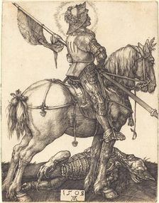 Saint George on Horseback, 1508. Creator: Albrecht Durer