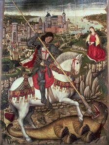 Saint George altarpiece by Pere Nisart