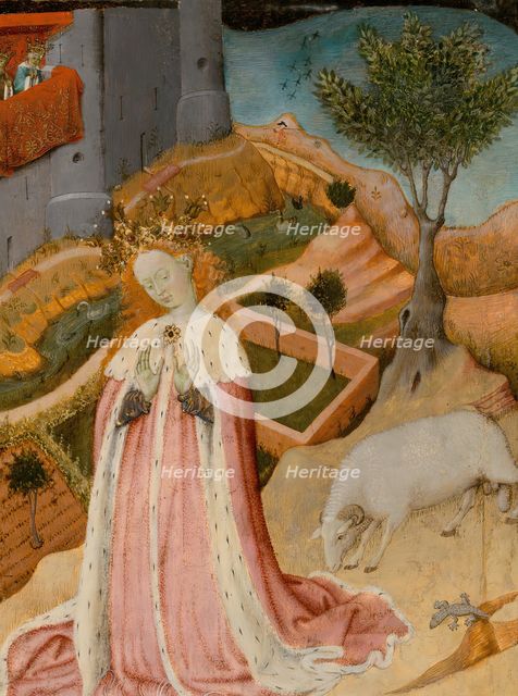 Saint George and the Dragon, 1434/35. Creator: Bernat Martorell.