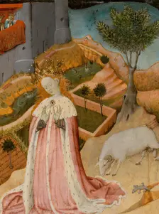 Saint George and the Dragon, 1434/35. Creator: Bernat Martorell