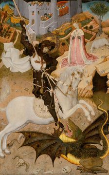 Saint George and the Dragon, 1434/35. Creator: Bernat Martorell