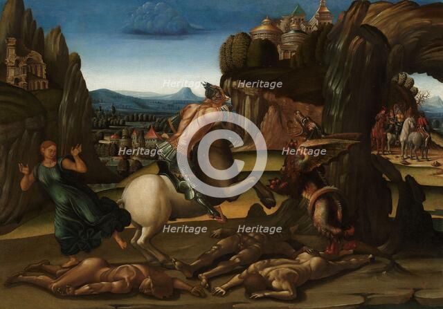Saint George and the Dragon, 1495-1505. Creator: Unknown.
