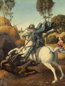 Saint George and the Dragon, 1505. Creator: Raphael