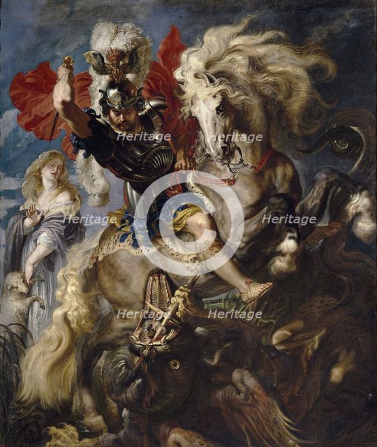 Saint George and the Dragon, 1606-1608. Artist: Rubens, Pieter Paul (1577-1640)
