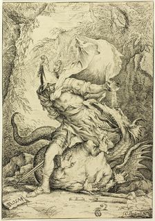 Saint George and the Dragon, n.d. Creator: Giovanni Ponticelli