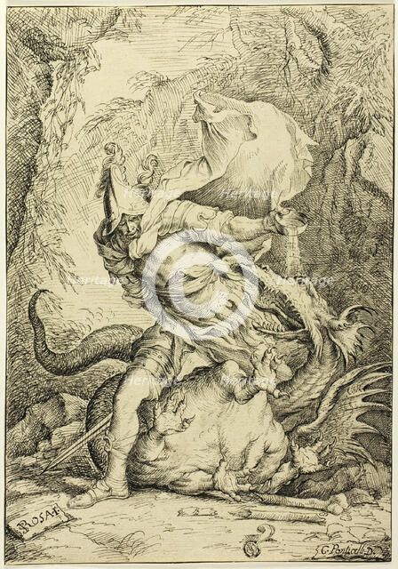 Saint George and the Dragon, n.d. Creator: Giovanni Ponticelli.