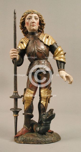Saint George and the Dragon, Austrian or South German, ca. 1475. Creator: Unknown.
