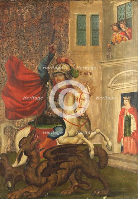 Saint George and the Dragon. Artist: Anonymous 