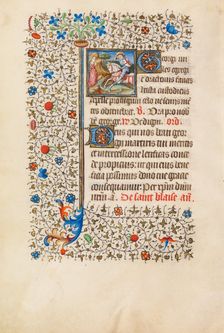 Saint George and the Dragon; Book of Hours, about 1440-1450. Creator: Workshop of the Bedford Master