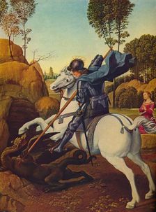 Saint George and the Dragon c1505. Artist: Raphael
