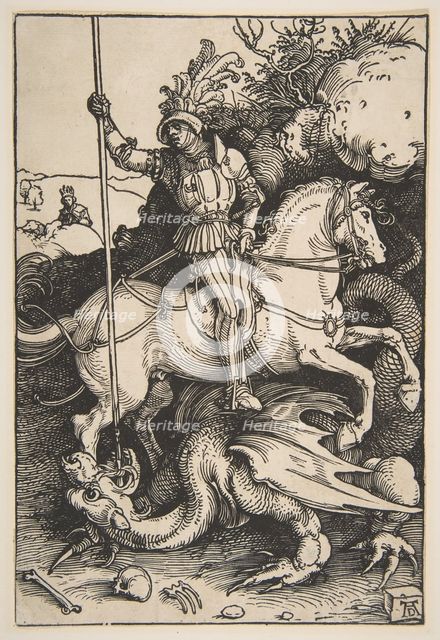 Saint George and the Dragon, ca. 1504. Creator: Albrecht Durer.