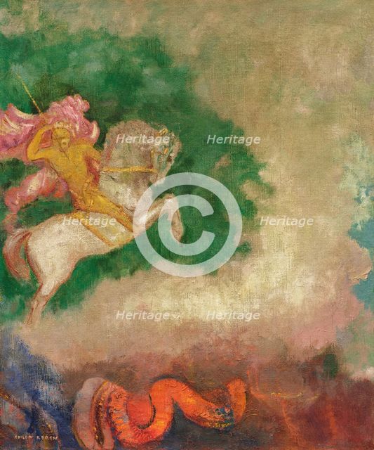 Saint George and the Dragon. Creator: Odilon Redon.