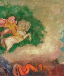 Saint George and the Dragon. Creator: Odilon Redon