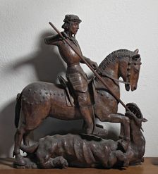 Saint George and the Dragon, French, early 16th century. Creator: Unknown