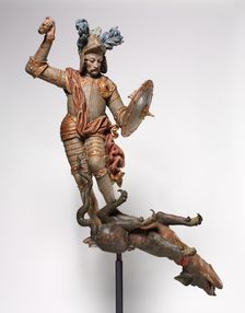 Saint George and the Dragon, late 1600s. Creator: Unknown