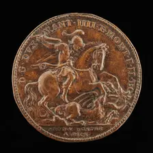 Saint George and the Dragon [reverse]. Creator: Gasparo Mola