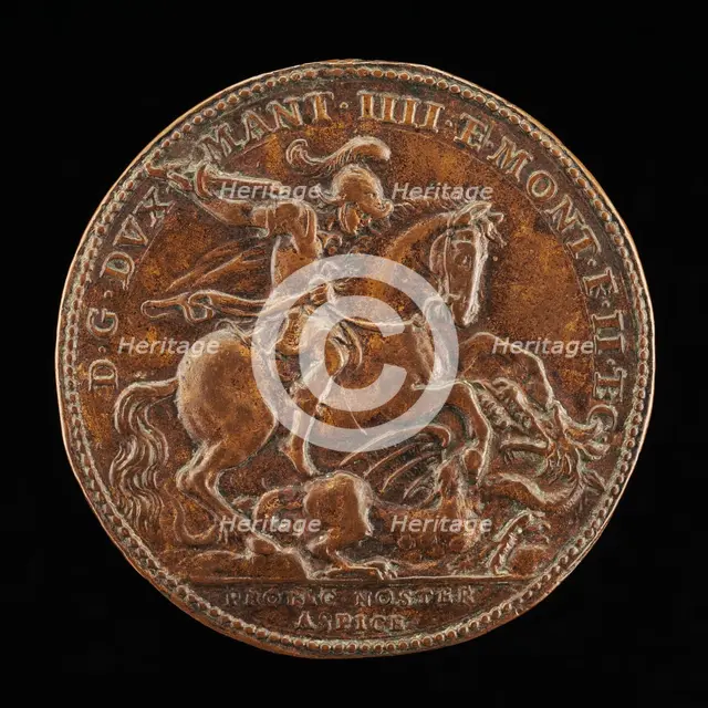 Saint George and the Dragon [reverse]. Creator: Gasparo Mola.