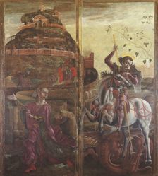Saint George and the Princess, c1469. Creator: Tura, Cosimo (before 1431-1495)