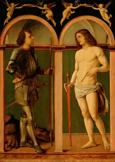 Saint George and Saint Sebastian, c1507 - 1510. Creator: Andrea Solario