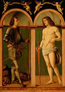 Saint George and Saint Sebastian, c1507 - 1510. Creator: Andrea Solario