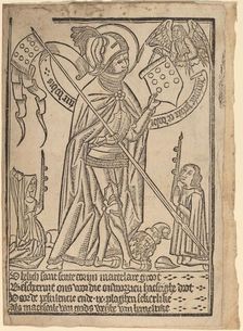 Saint George (?), c. 1490. Creator: Unknown