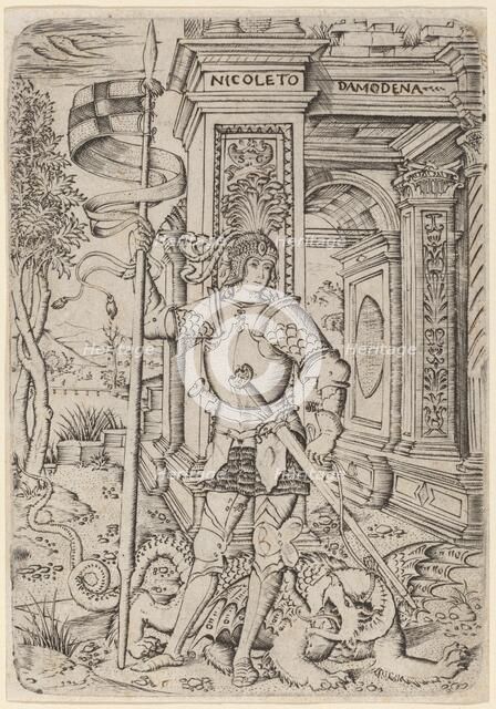 Saint George, c. 1510. Creator: Nicoletto da Modena.