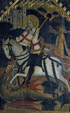 Saint George central table of a missed altarpiece from the Franciscan Convent of Inca