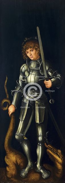 Saint George (Exterior Right Wing), 1514. Creator: Lucas Cranach the Elder.