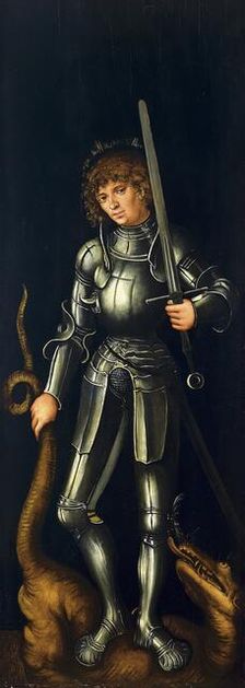 Saint George (Exterior Right Wing), 1514. Creator: Lucas Cranach the Elder