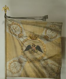 Saint George Flag of the Infantry Regiment at the Time of Nicholas I, 1830-1840s. Artist: Flags, Banners and Standards