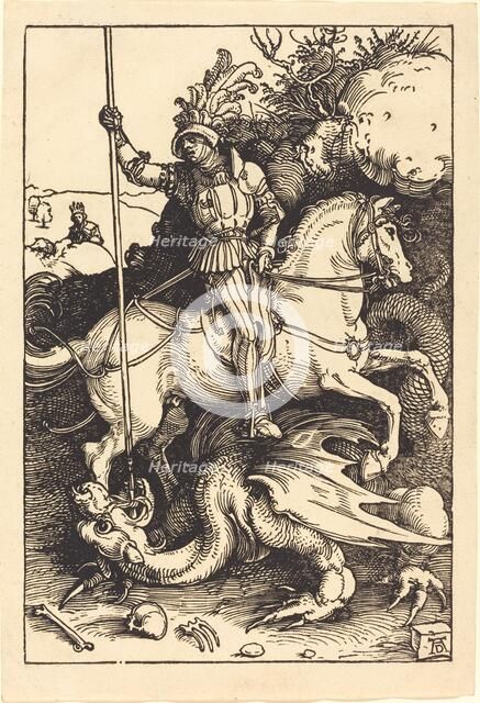 Saint George Killing the Dragon, 1501/1504. Creator: Albrecht Durer.