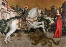 Saint George Killing the Dragon, ca 1460
