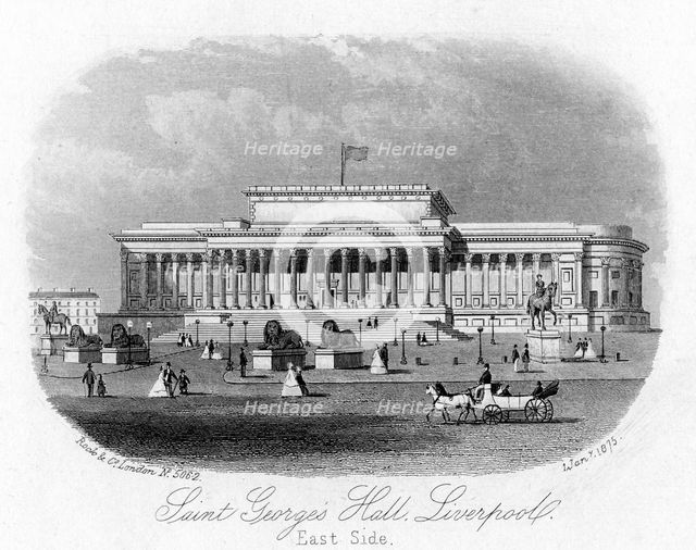 Saint George's Hall, Liverpool, 1 January 1875. Artist: Unknown