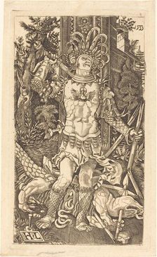 Saint George Standing, 1533. Creator: Master H.L.