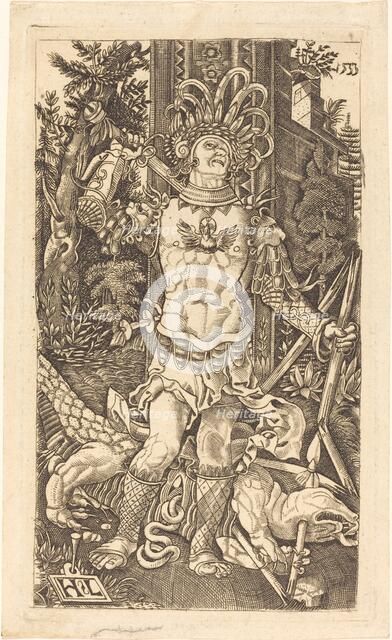 Saint George Standing, 1533. Creator: Master H.L..