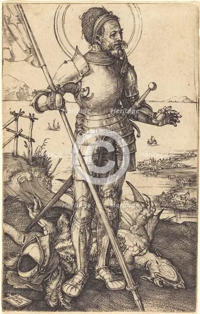 Saint George Standing, c. 1507/1508. Creator: Albrecht Durer.