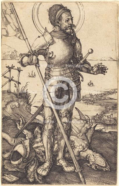 Saint George Standing, c. 1507/1508. Creator: Albrecht Durer.