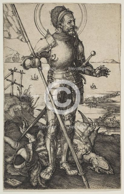 Saint George Standing, ca. 1502. Creator: Albrecht Durer.