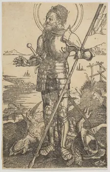 Saint George Standing (copy).n.d. Creator: Unknown