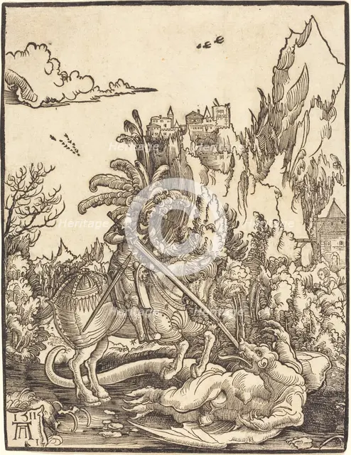 Saint George Slaying the Dragon, 1511. Creator: Albrecht Altdorfer.