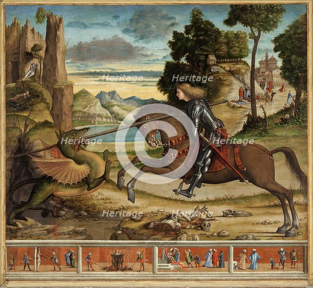 Saint George with Scenes from His Life, 1516. Creator: Carpaccio, Vittore (1460-1526).