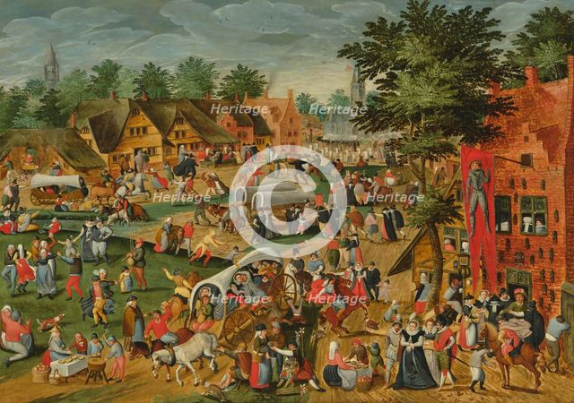 Saint George's Fair , 16th century. Creator: Cleve, Marten van, the Elder (1520-1570).