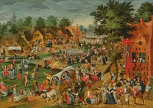 Saint George's Fair , 16th century. Creator: Cleve, Marten van, the Elder (1520-1570)
