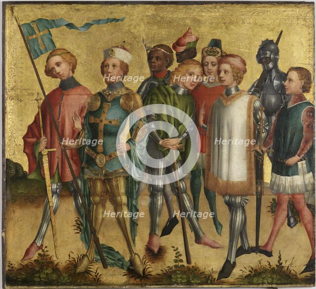 Saint Gereon of Köln with soldiers, ca 1460. Artist: Master of Cologne (active ca 1500)