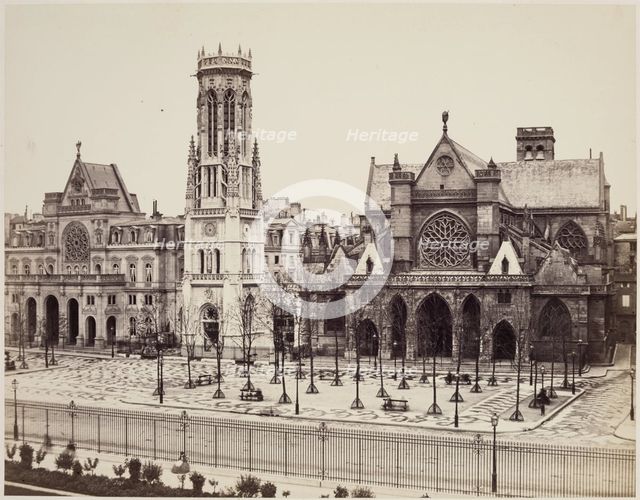Saint Germain l'Auxerrois, Paris, between 1860 and 1870. Creator: Edouard Baldus.