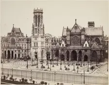 Saint Germain l'Auxerrois, Paris, between 1860 and 1870. Creator: Edouard Baldus