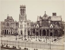 Saint Germain l'Auxerrois, Paris, between 1860 and 1870. Creator: Edouard Baldus